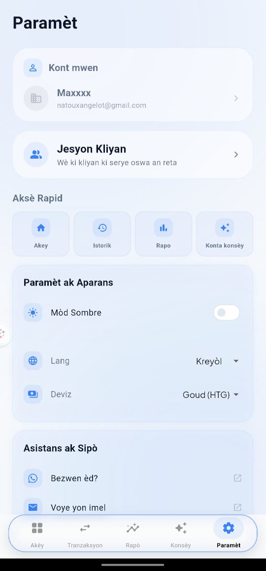 Etap 2 - Ekran Paramèt